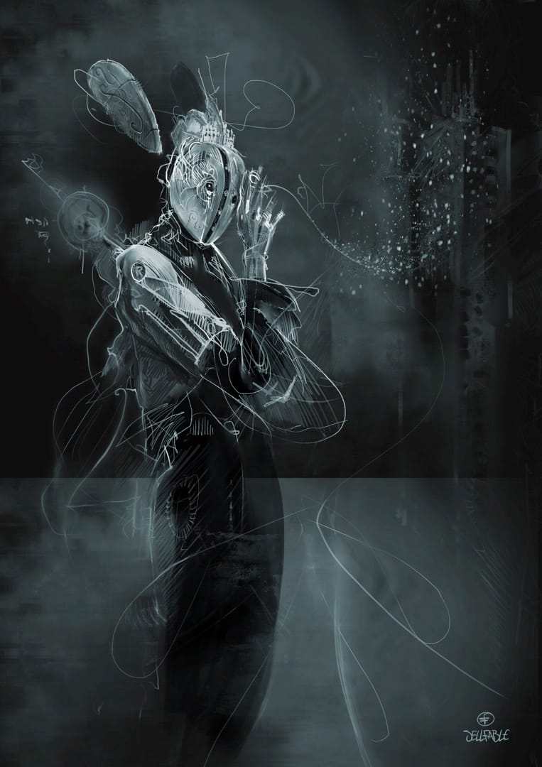 SellFable 'tranenjager' digital drawing