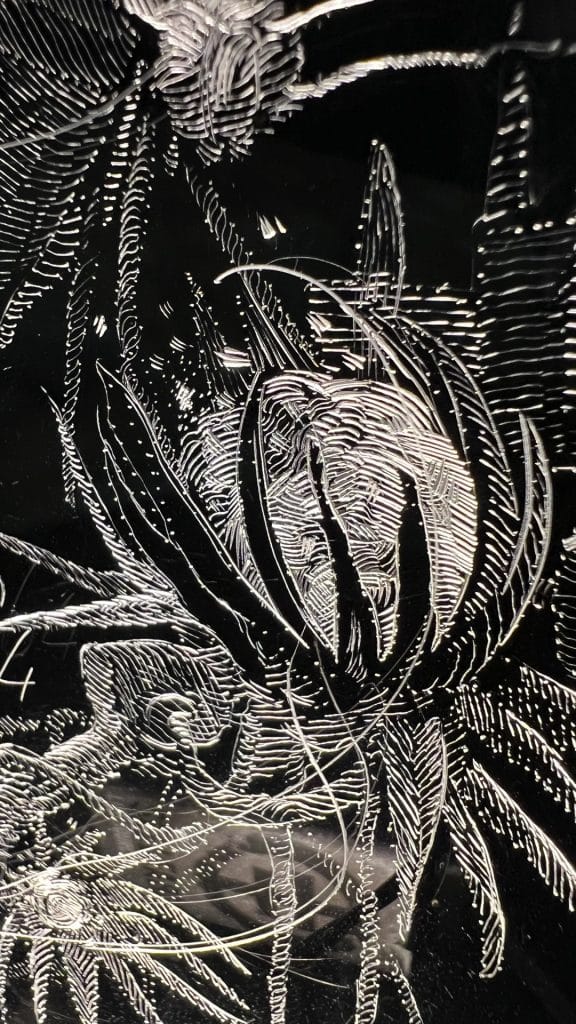 dawn_engraving_2023_6 illuminated engraving by sellfable titled: dawn